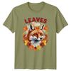 Re delle Foglie Volpe Foglie d'Autunno Stagioni T-Shirt Grafica Unisex