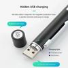 New Stainless Steel Mini LED Flashlight Multi-Purpose USB Rechargeable Portable Penlight Oral Pupil Light Outdoor Activities