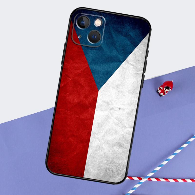 Czech Republic Flag Phone Case For iPhone 16 Pro Max 11 13 14 15 Pro Max 12 Mini XR 16 15 Plus 16e Back Cover