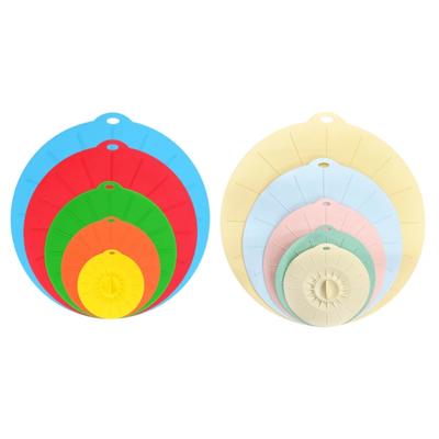 10 Piece Silicone Stretch Lids for Bowls and Containers High Temperature Resistant Leakproof Edge Easy Cleaning