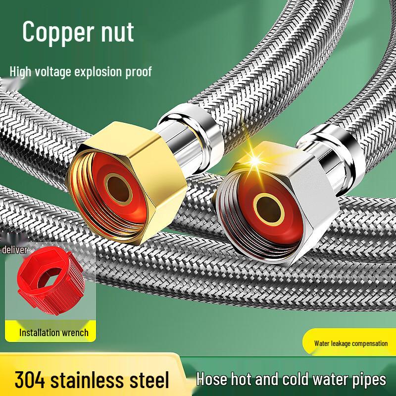 Haili 304 Stainless Steel Braided Flexible Water Supply Hose