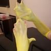 912Glossy High-Density Stocking Gloves Ultra-Thin Shiny Finger Cots Unisex Bridal Outfit