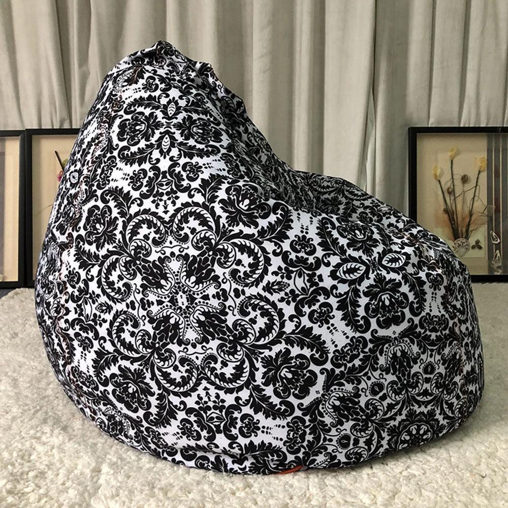 Outdoor Color Printed Inner Coat Does Not Contain Particles Waterproof Simple Leisure Bean Bag Lazy Sofa Chair Expression City