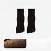 Men's Autumn and Winter Pure Color Cotton Antibacterial Deodorant Wicking Exercise Boneless Five Finger Tube Socks
