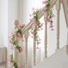 67" Künstliche Blumen Ranken Girlande Falsche Prunkwinde Hängende Ranken Kunstseide Frühlings Blumen Girlande für Kaminsims Wand Zaun Hochzeit Bankett Dekor