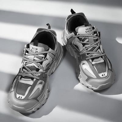 Shoes Men Sneakers Male Casual Mens Shoes Tenis Luxury Shoes Trainer Race Breathable Shoes Fashion Gray Running Shoes for Men