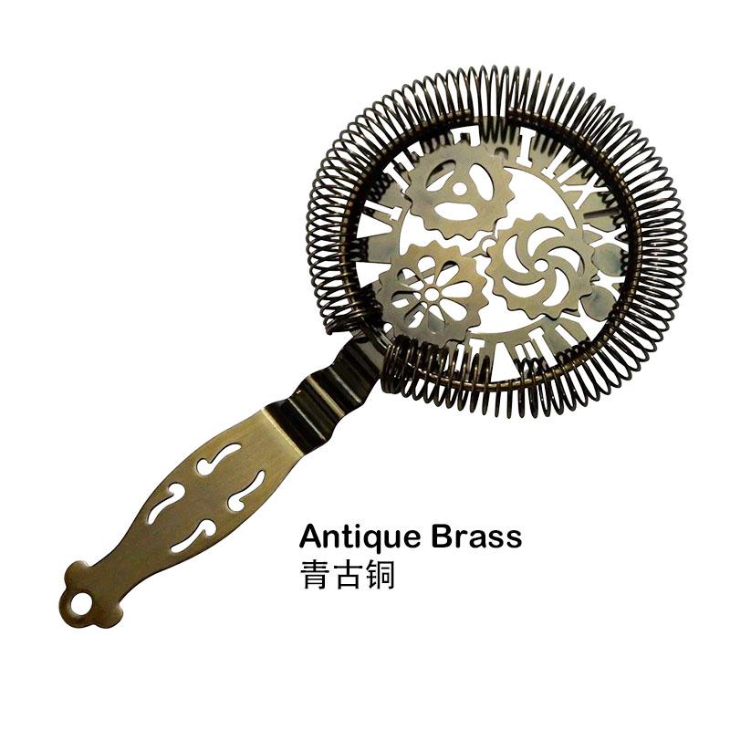 Skull and Scorpion Bar Strainer Sprung Cocktail Strainer Stainless Steel Deluxe Strainer Bar Tools античная латунь