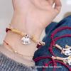 Year of the Horse Red String Bracelet Women's Sterling Silver 999 Zodiac Gift