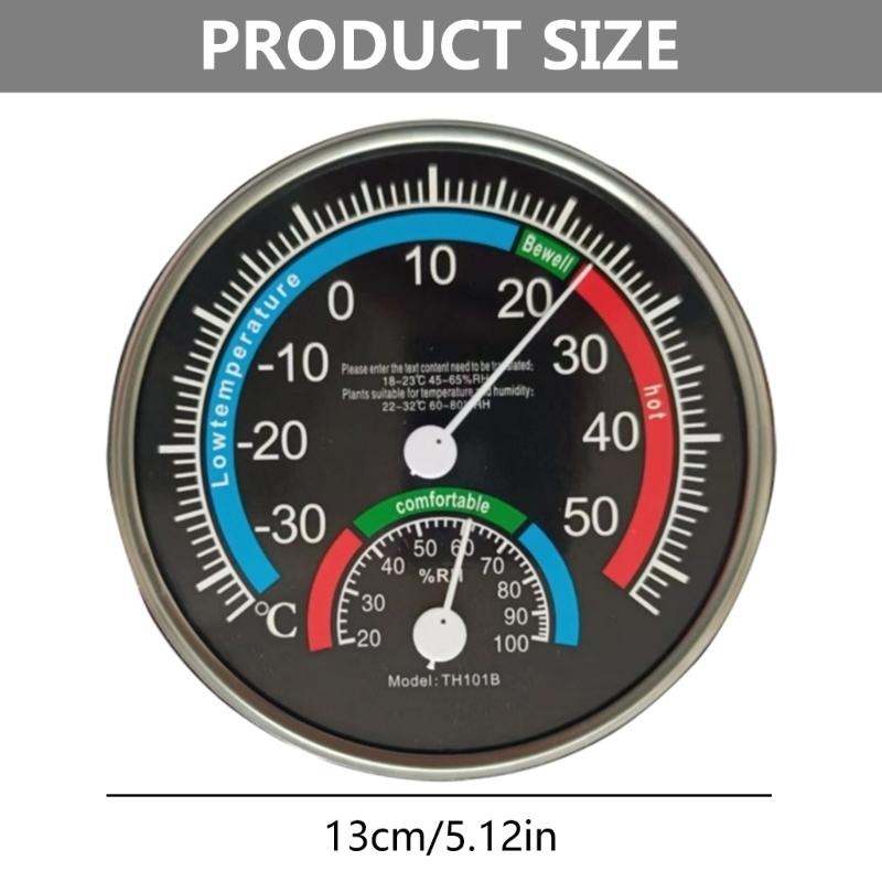 Thermo-Hygrometer Analogthermometer Hygrometer für Zimmer Büro Garten Hotel Wandmontage Temperatur-Feuchtigkeitsmesser