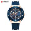 CURREN 8462 Men's Waterproof Chronograph Sports Watch with Calendar and Six-Hand Quartz Movement.