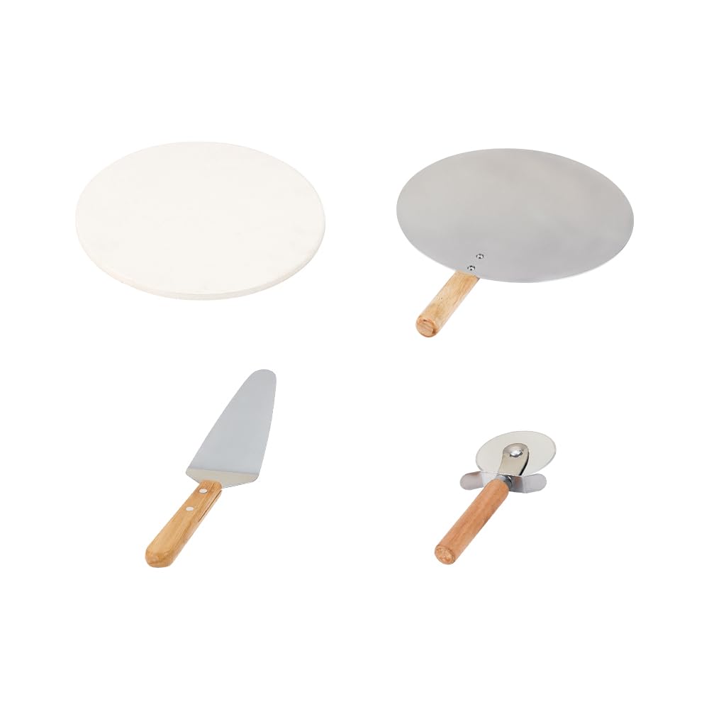 Takeda Corporation / Pizza Kit [4-Piece Pizza Oven Kit] PZKT-4S White/Silver