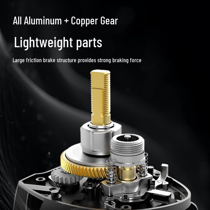 IOSN Metal Baitcasting Fishing Reel 7.2:1
