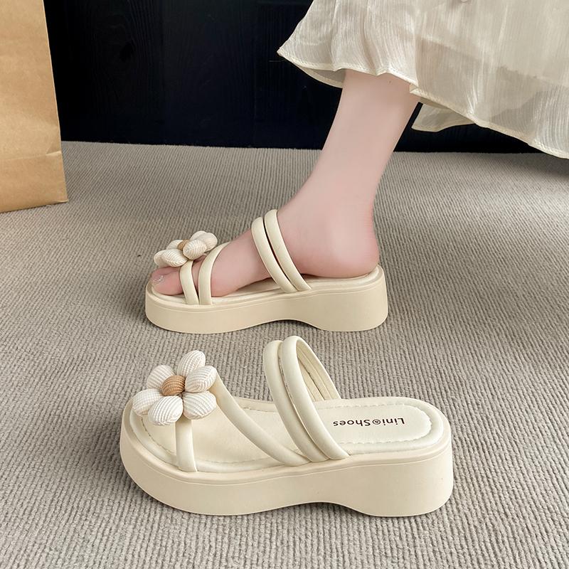 Fashion Beach Shoes Slippers Casual Slides Sabot Luxury Flat Summer Scandals Flat Shoes Female Slippers Casual Slides Summer Clogs Woman