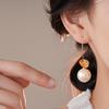 Exquisite Fashion Gold Color Round Imitation Pearls Drop Earrings For Women Elegant Dangle Earrings Jewelry Gifts