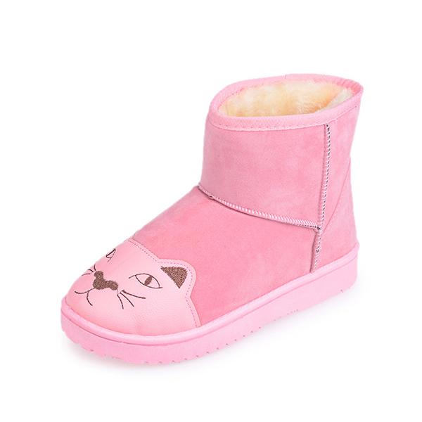 Mujeres Lindas Botas de Nieve gato Casual Invierno Zapatos Cálidos Botines  Femeninos Flats comprar a buen precio — entrega gratuita, reseñas reales  con fotos — Joom