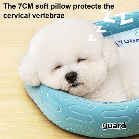 Cooling Mat for Dogs Cats Summer Reusable Ice Silk Cooling Pad Heat Dissipation Pet Sleeping Pad for Crate Room Sofa Balcony
