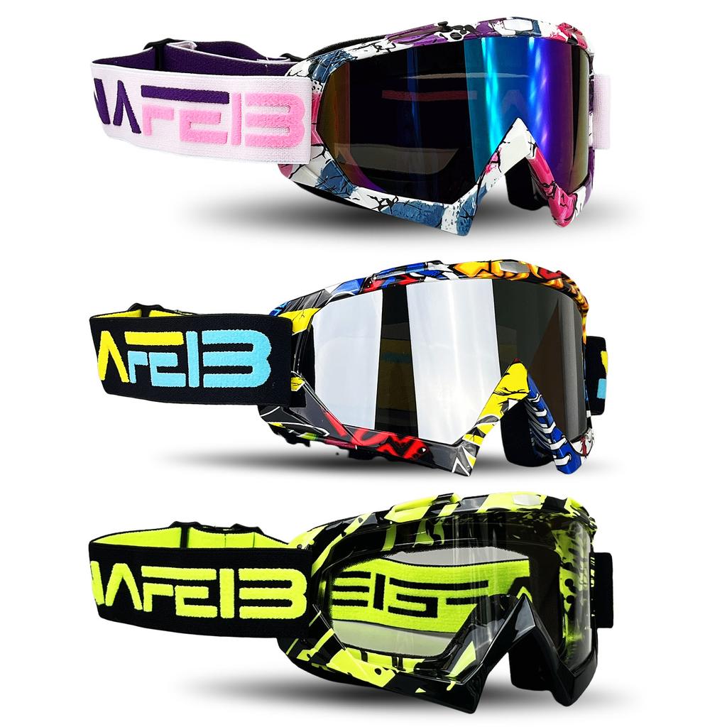 NAFEIB Motocross Brille Motorrad Sonnenbrille Mann MTB ATV Maske Winddicht Schutz Skifahren Radfahren Rennen Offroad Brille