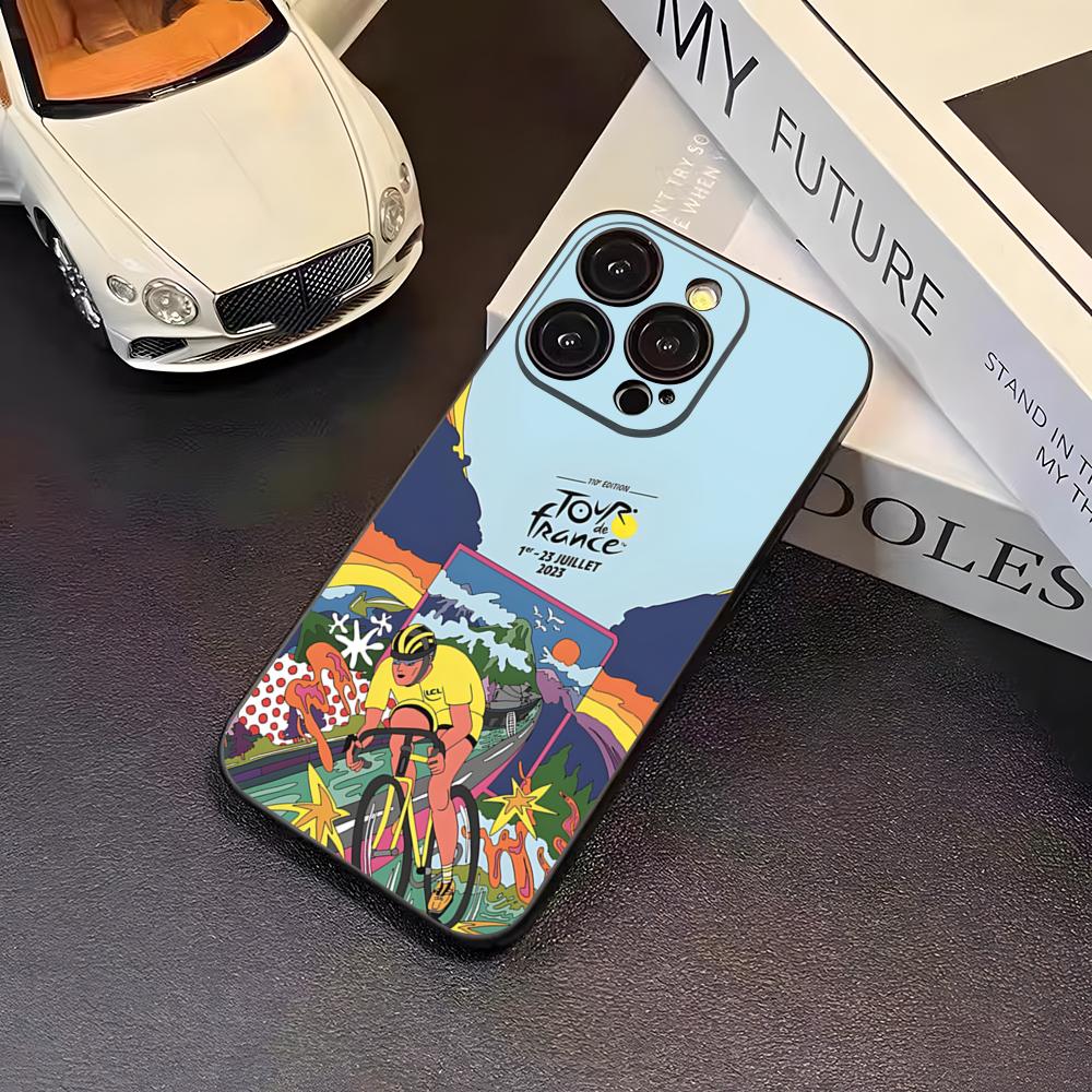 Custodia per Telefono Bici Tour De France per 16 Pro Max Iphone 17 Pro Max 14 15 Plus 12 13 11 Pro Xr X Xs SE Cover Posteriore