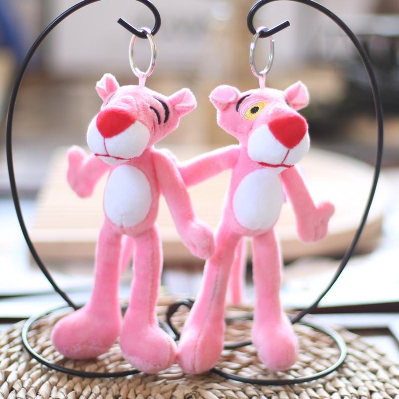 Charming Pink Plush Pendant Adorable Bag Decoration Soft Keychain