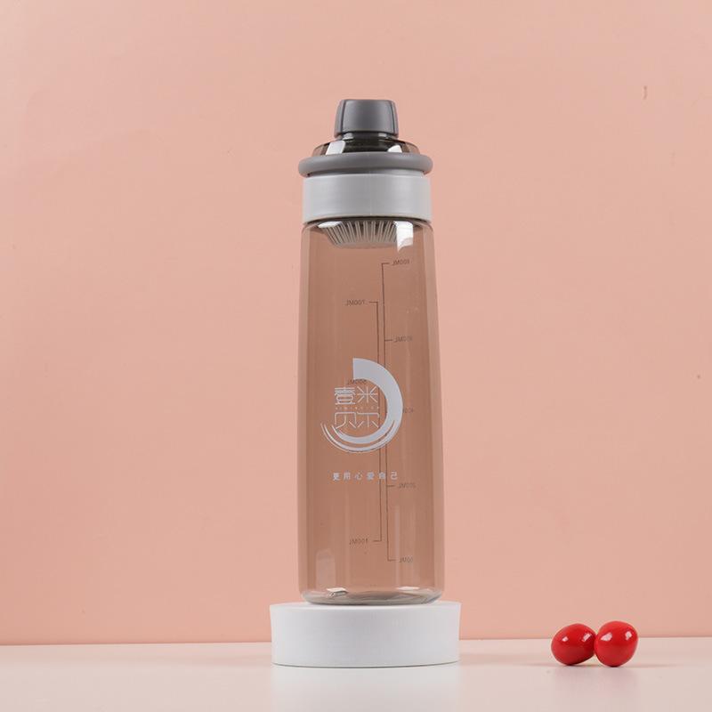Water bottle summer large-capacity water cup adult children high-value outdoor sports water cup anti-drop heat-resistant simple plastic cup