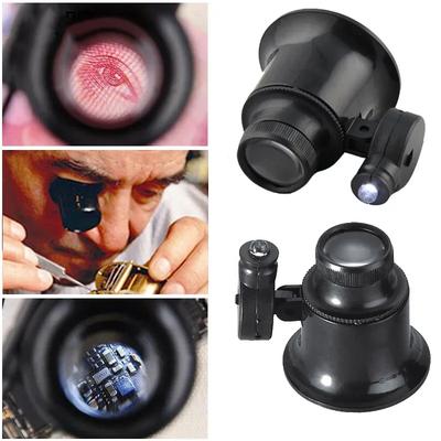 20X Eye Magnifying Glass Illuminant Magnifier for Watch Repair with LED Light Jewelry Tools