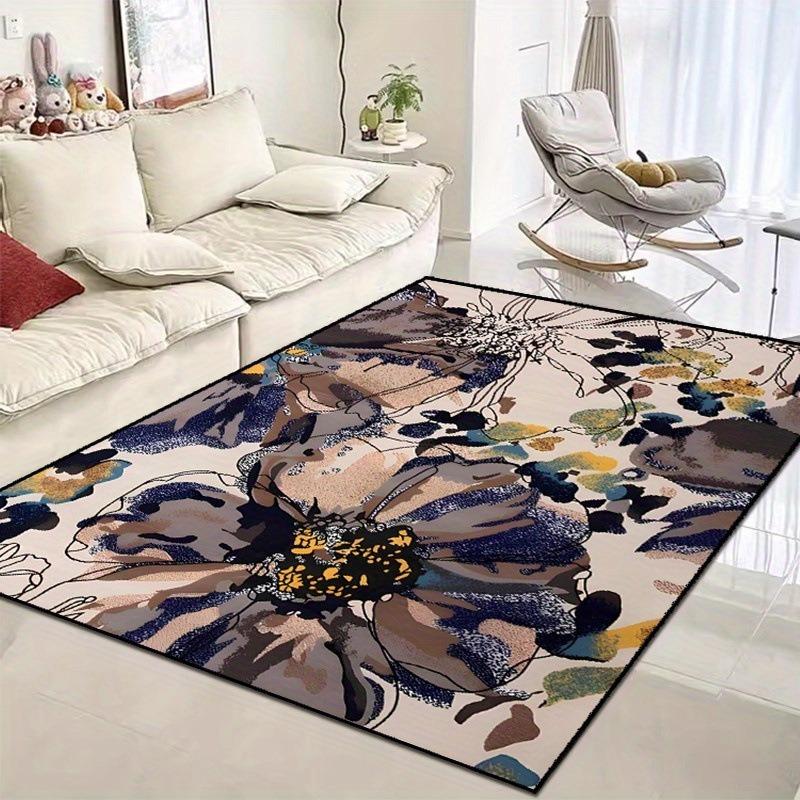 Insect Butterfly Paint Pattern Carpet for Home Living Room Bedroom Sofa Doormat Decor Large Area Rug Non-slip Floor Mat Fashion