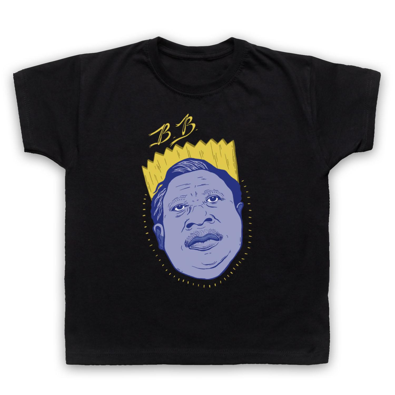 BLUES LEGEND UNOFFICIAL B.B. BB KING ICONIC MUSICIAN KIDS CHILDS T-shirt 100