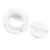 Kit de Bujão de Drenagem para Barco Branco Válvula de Drenagem de Escoamento de Alta Resistência Bujão de Drenagem de Transom Saída de Água