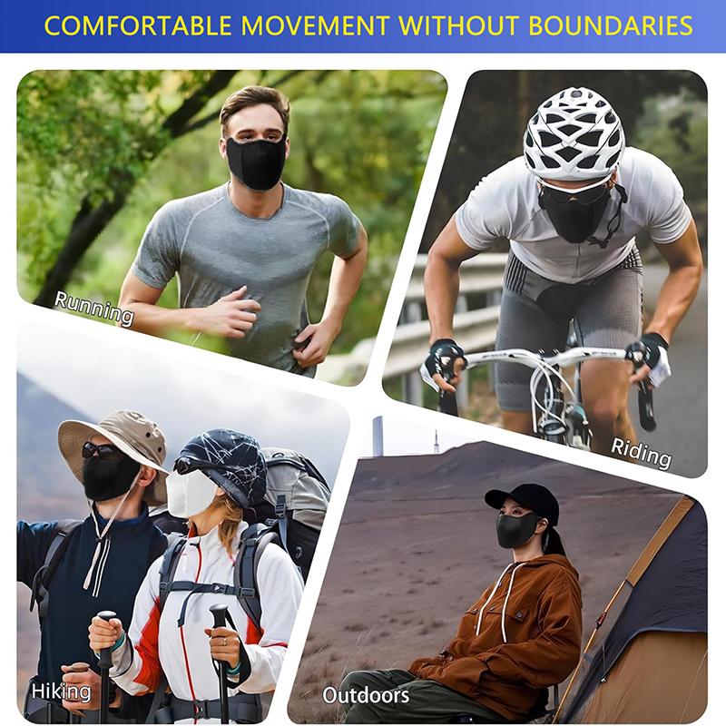 Mască Sport Respirabilă pentru Față Lavabilă Rezistentă la Vânt Protecție Solară UV Scut Facial pentru Bărbați Femei Ciclism Alergare Golf Drumeții