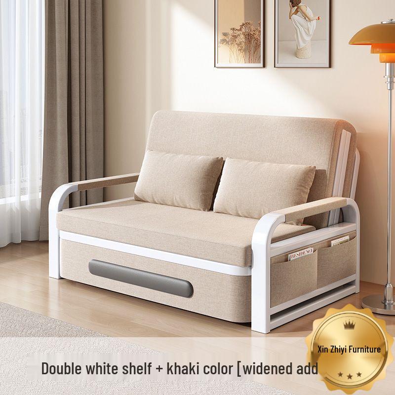 Folding Sofa Bed: Multi-Functional, Retractable, Detachable, Washable, Storage-Enhanced for Living Room & Nap Use