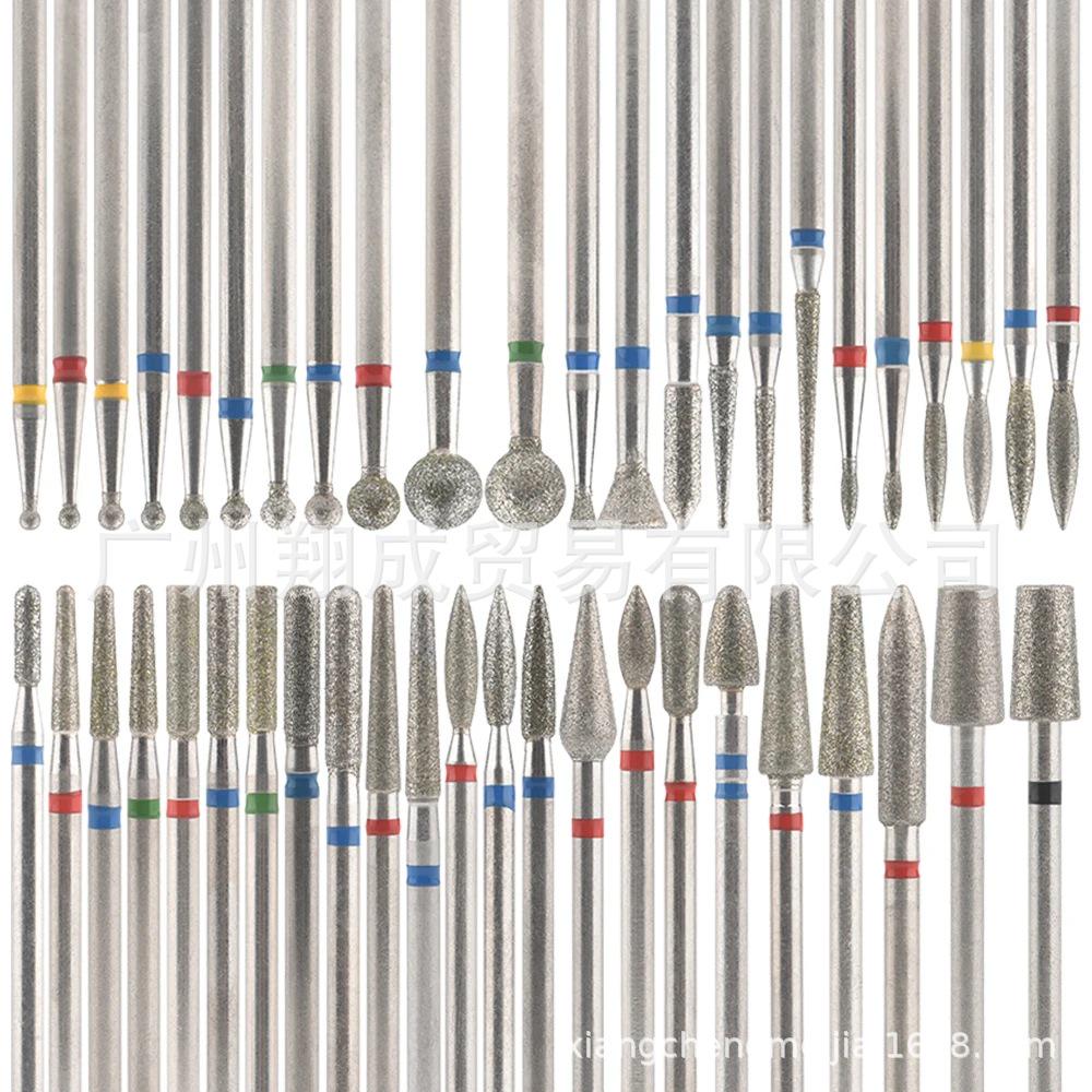 10-Piece Nail Art Diamond Drill Bits for Pre-Treatment and Grinding Dead Skin & Calluses
