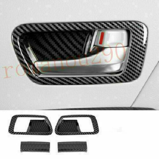 For Toyota Sienna 2015- Carbon Fiber Car Inner Door Handle Bowl Cover Trim