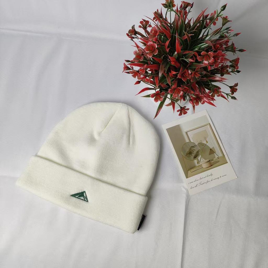 High-quality New Inverted Triangular Standard Knitted Hat for Women, Thickened Warm Wool Hat In Autumn and Winter, Ear Protector, Versatile Cold Hat