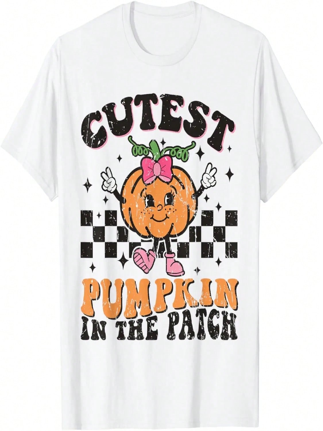 Cutest Pumpkin In The Patch Funny Halloween Thanksgiving T-Shirt S разноцветный