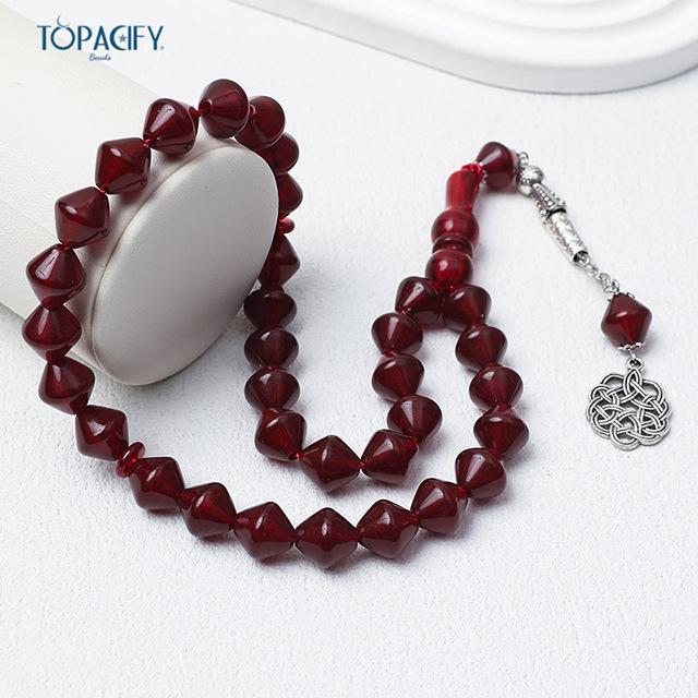 Islamski 11mm Różaniec Bransoletka - 33 Koraliki Misbaha Biżuteria do Modlitwy