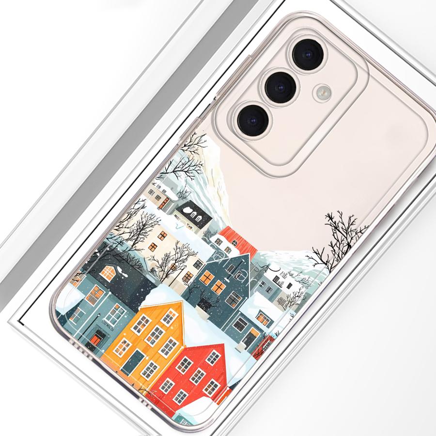 Case for Samsung Galaxy A25 A51 A56 A50 A54 A16 A55 A23 A52 A31 A33 A52 A36 A13 A26 A24 A34 A35 Phone Winter Village Christmas