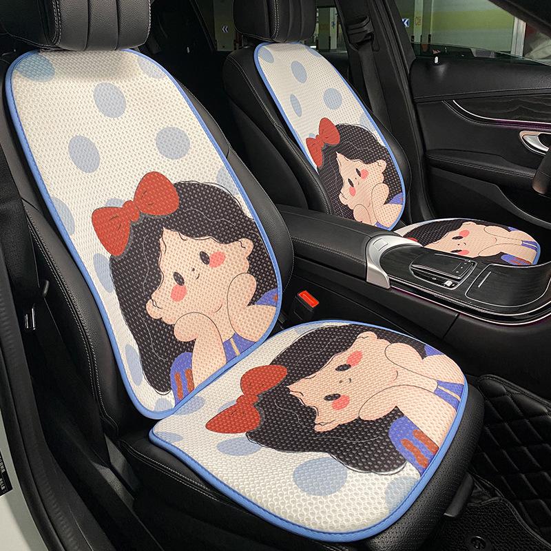 Summer Style Cartoon Princess Car Seat Cushion with Lace Pillow