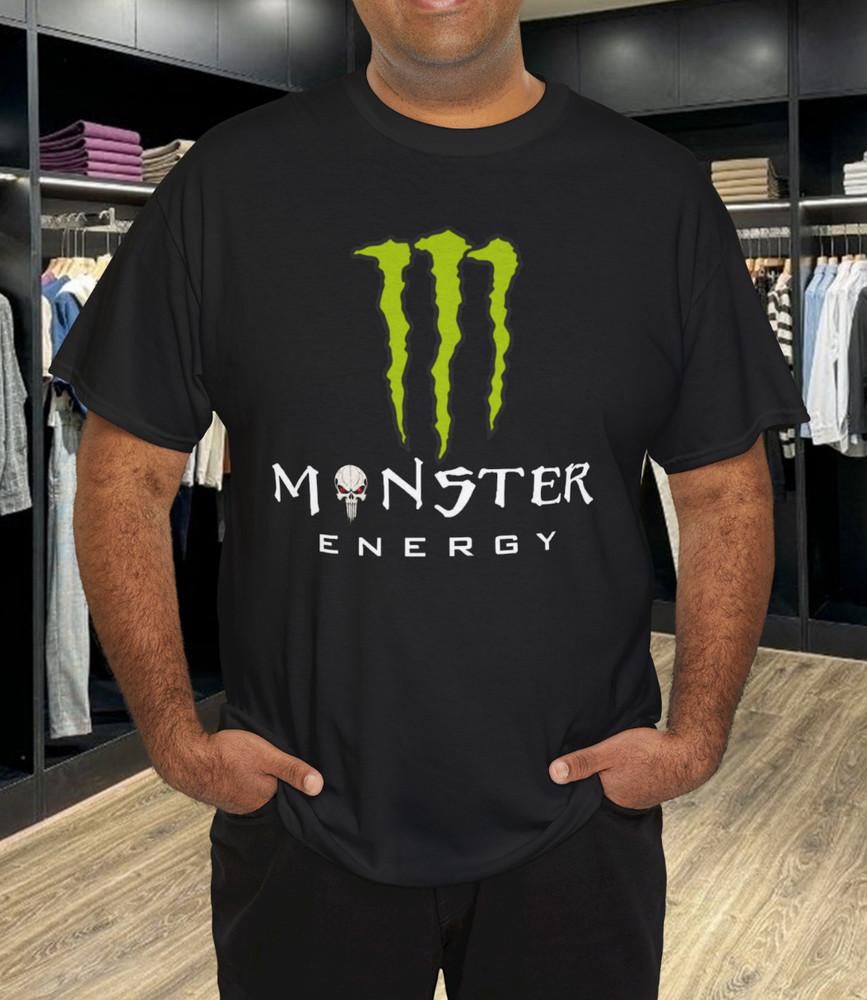 

Хлопковая футболка унисекс с логотипом энергетического напитка Monster XL