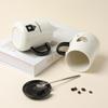 BJ 420ML Ceramic Coffee Mug with Lid and Spoon