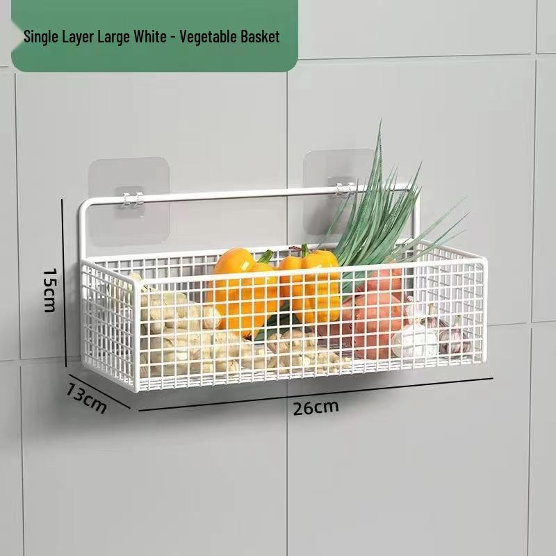 Punch-Free Bathroom Wall Shelf: Vanity & Toilet Storage Organizer