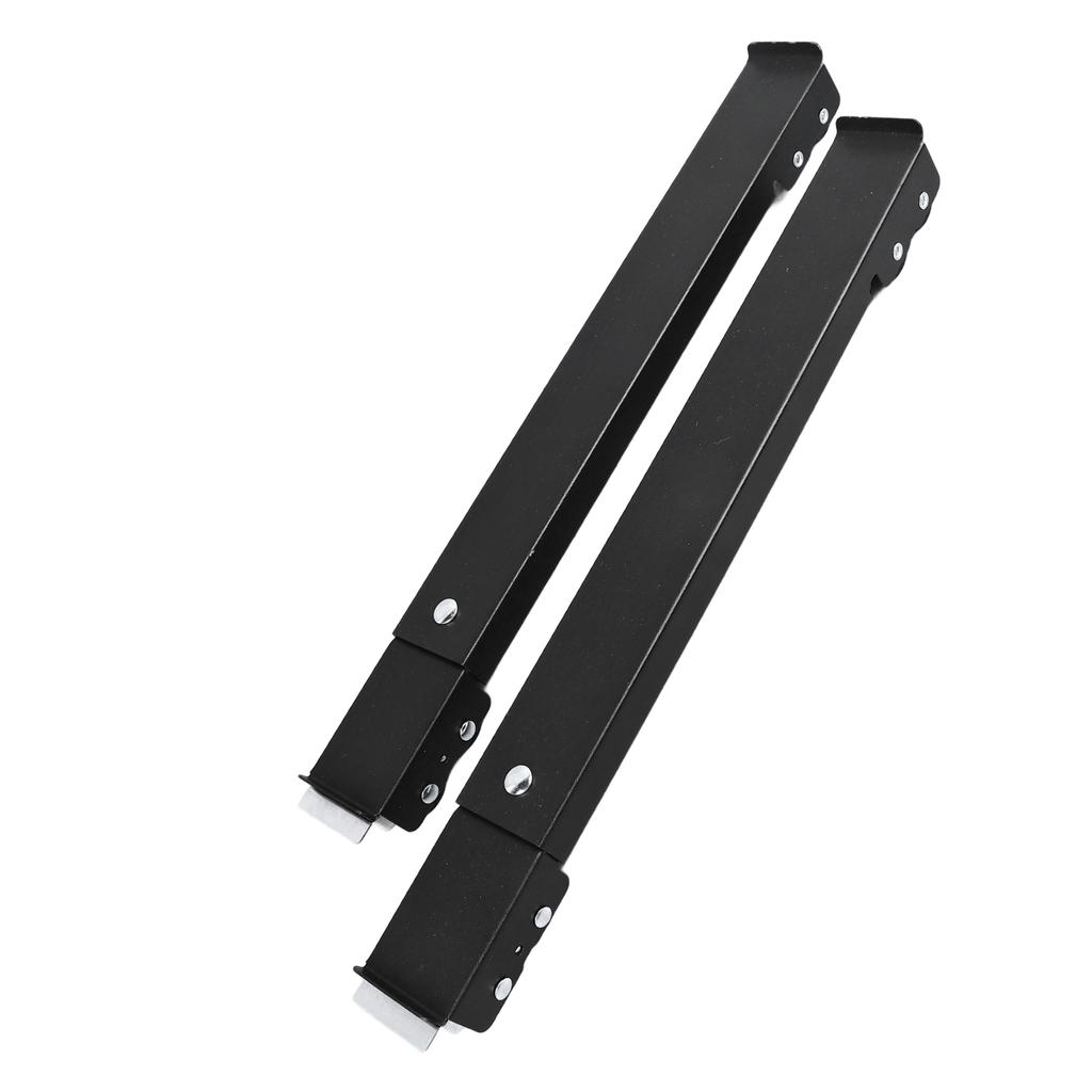 2PCS Appliance Roller Schwarz Ausziehbare Waschmaschine Dolly Halterung 16 Räder mit Bremse 661lbs