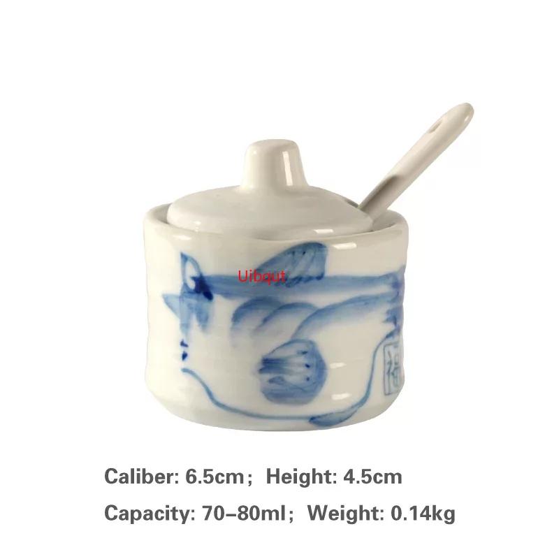 Japanese Tank Creative Seasoning Can Ceramic Seasoning Tank Kitchen Ware Storage Bottles and Jars Bottle Glass Bottle Jars