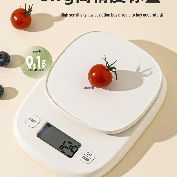 2025 New Model Digital Kitchen Scale for Grams - Perfect for Baking, Baby Food, and Coffee