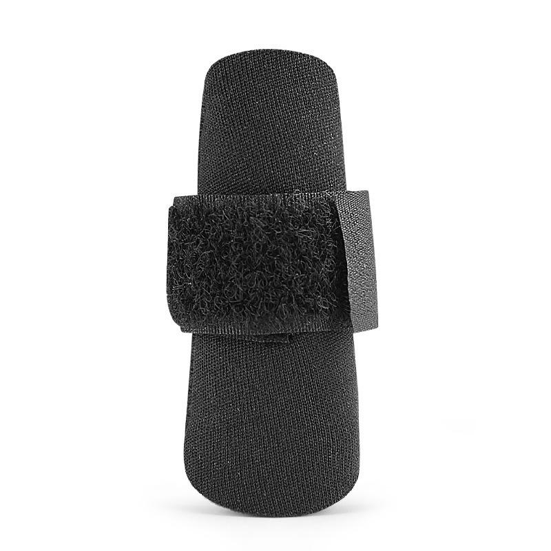 Basketball Finger Protector Sleeve - Compression Support Wrap for Sports Black-M
