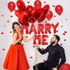 Marry me Red Balloon Set Simulation Rose Petals Heart shaped Balloon Valentine's Day Confession Proposal Decoration