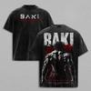 2026 Hot Sale Baki Hanma Baki Anime Clothing Men Women Oversized T-shirts Short Sleeve Washed T Shirt Vintage Cotton Tshirt Harajuku Male Tops Tee