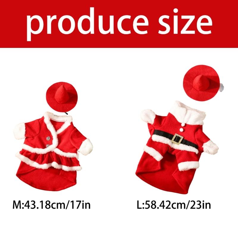 Red Crochet Santa Geese Costume Soft Yarn Outfit Seasonal Yard Decoration Handcrafted Santa Geese Costume