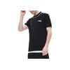 FILA Fusion Casual Knitted Short Sleeve Polo Shirt Men tops Deep-Black T11M223101FBK