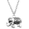 Elephant Head Pendant Necklace Lucky Boho Tribal Style Jewelry 45cm or 70cm Long Chain