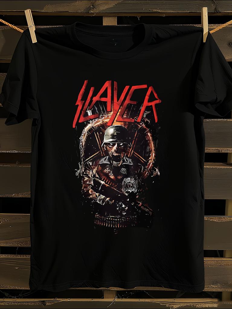 Slayer Logo Heavy Metal Graphic Tshirt